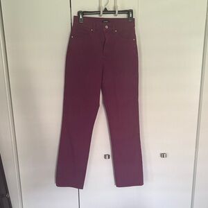 Express Straight-Leg Jeans in Deep Plum